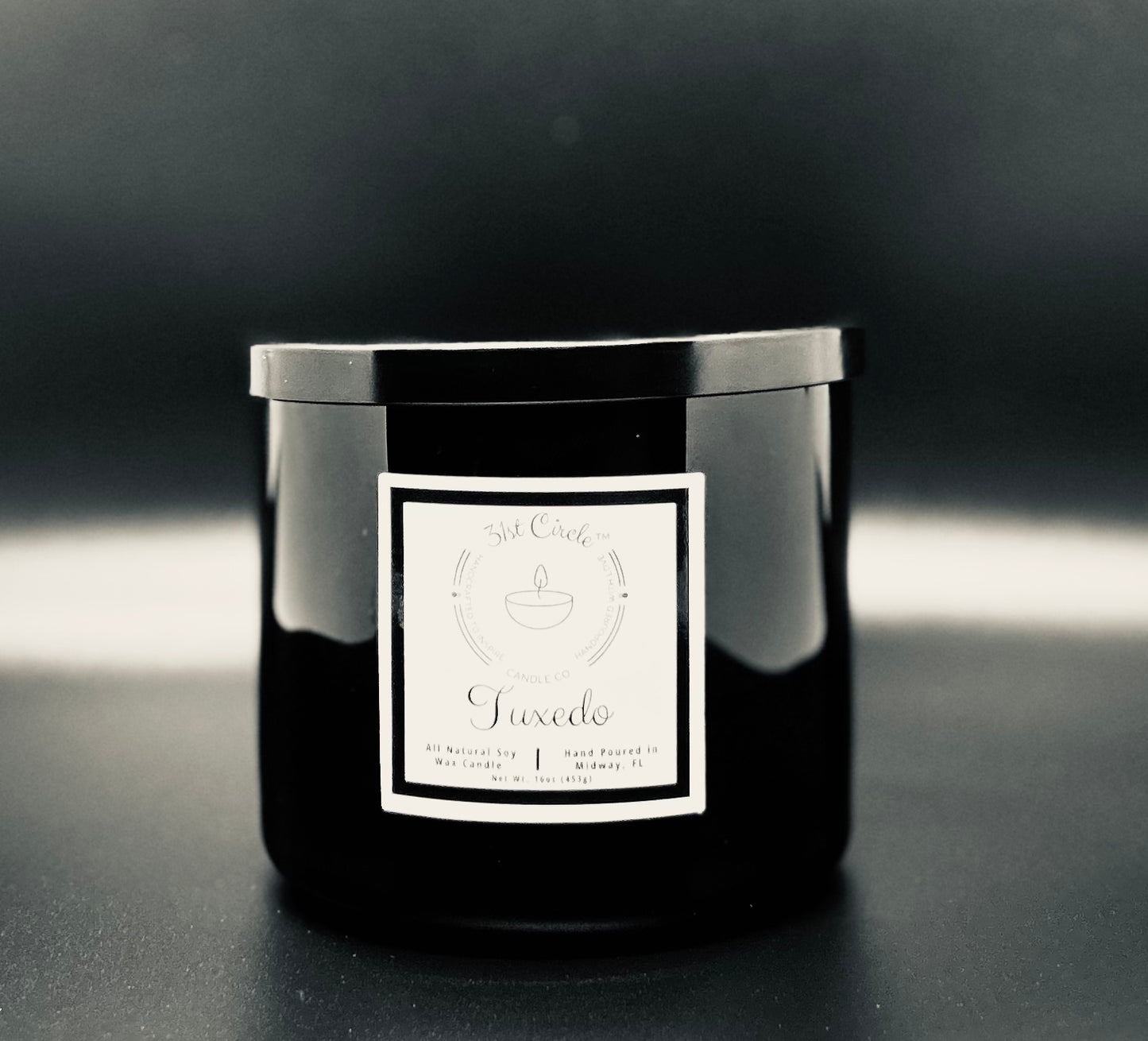 Tuxedo-16oz candle