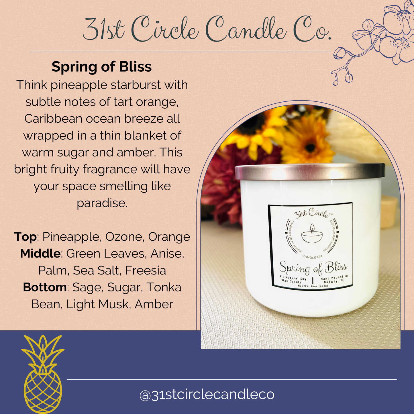 Spring of Bliss-16oz candle